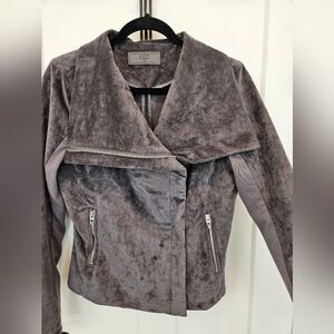 Asymmetric Zip Moto Jacket Size M